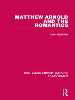 cover image of Matthew Arnold and the Romantics